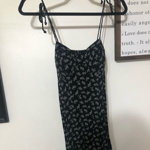 Back floral mini flowy dress